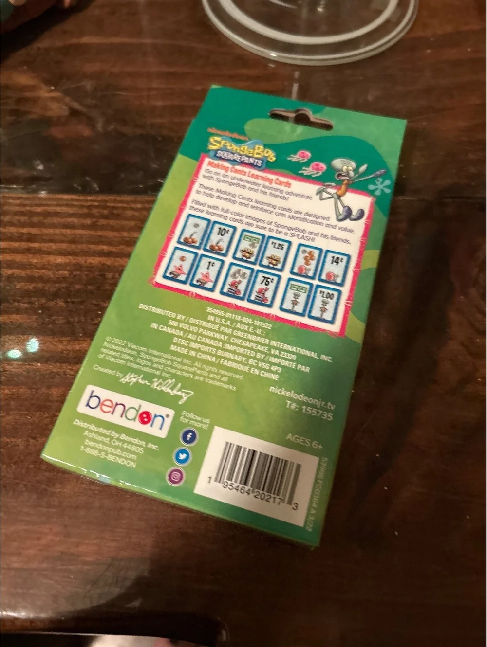 SpongeBob SquarePants Making Cents Learning Cards